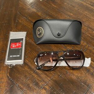 RAY-BAN RB4162, 59mm Unisex Aviator Sunglasses, Lite Havana